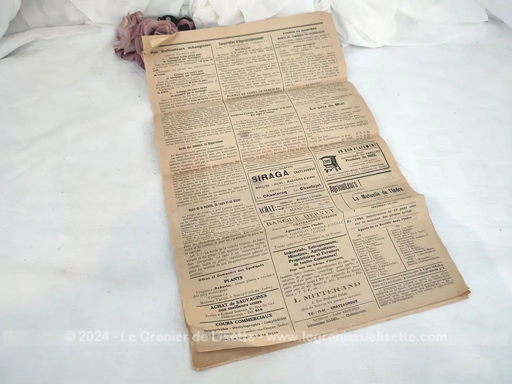 Lot de 4 journaux L’Agriculture de l’Indre datant de 1940 – Image 5