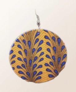 Boucles d’oreilles imprimées wax