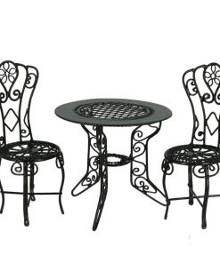 Ensemble 4 chaises et 1 table de jardin