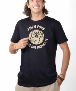 T-SHIRT HOMME : J&rsquo;men fous j&rsquo;suis une marmotte !