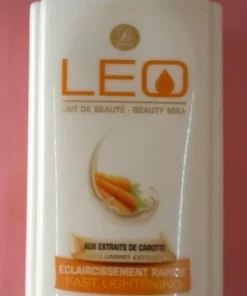 Lait de beauté LEO éclaircissant rapide aux extraits de carotte