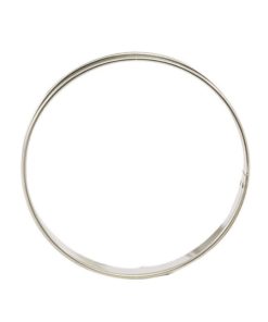 LOT 6 CERCLES A TARTE INOX 90