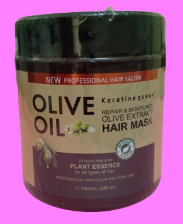 Keratine Queen masque de cheveux réparateur et hydratant à l’huile d’olive