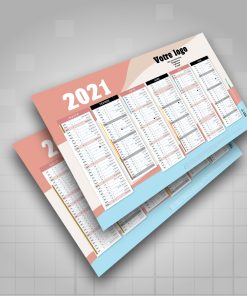 Calendrier A4 (ROSE) à personnaliser
