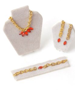 Parure de bijoux , rubis miniature 1/12e