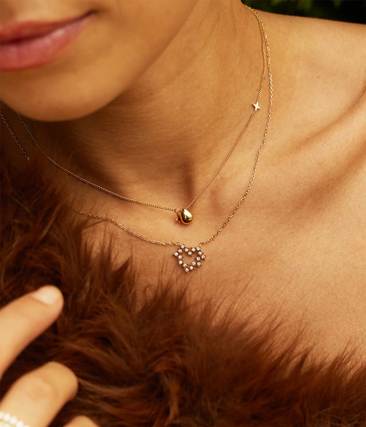 Collier Hocha en Acier Doré, Zag – Image 3