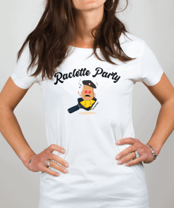 T-SHIRT FEMME : DJ MATAFAN RACLETTE PARTY