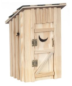 WC abri de jardin en bois