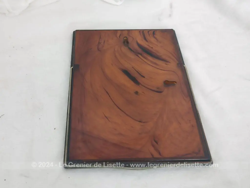 Miroir de barbier plastique vintage années 70 sur pied – Image 6