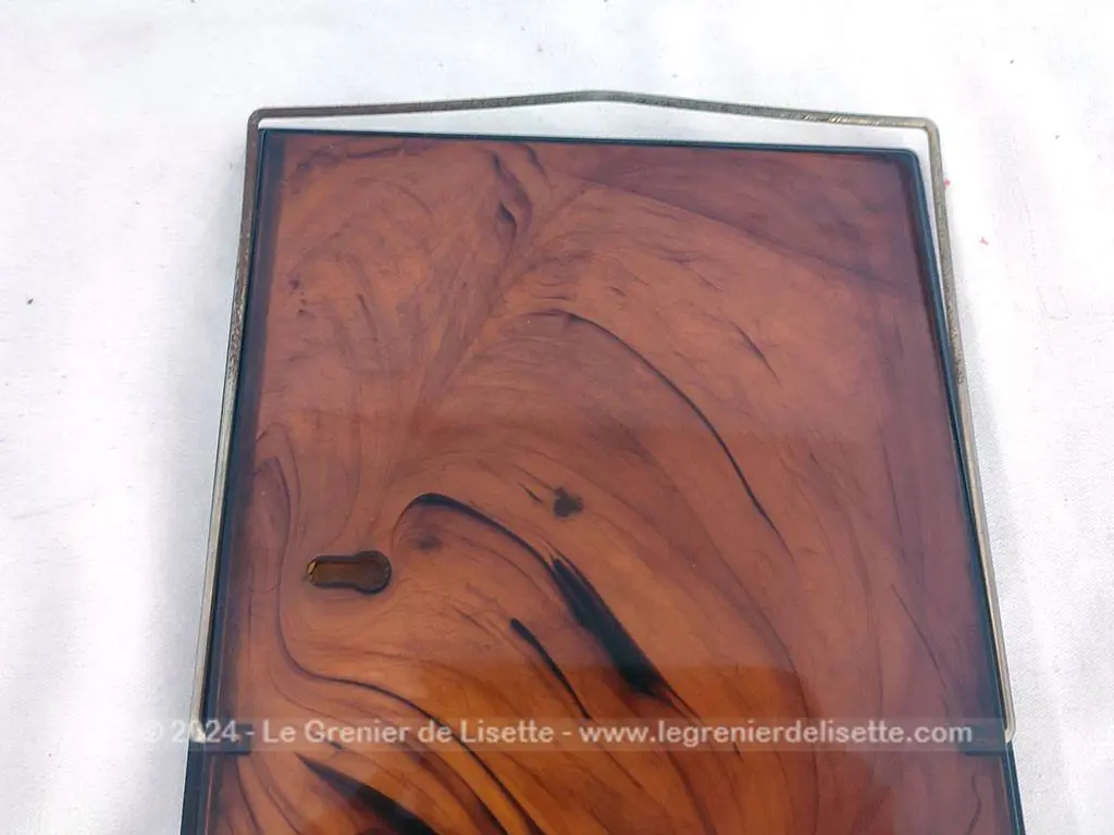 Miroir de barbier plastique vintage années 70 sur pied – Image 5