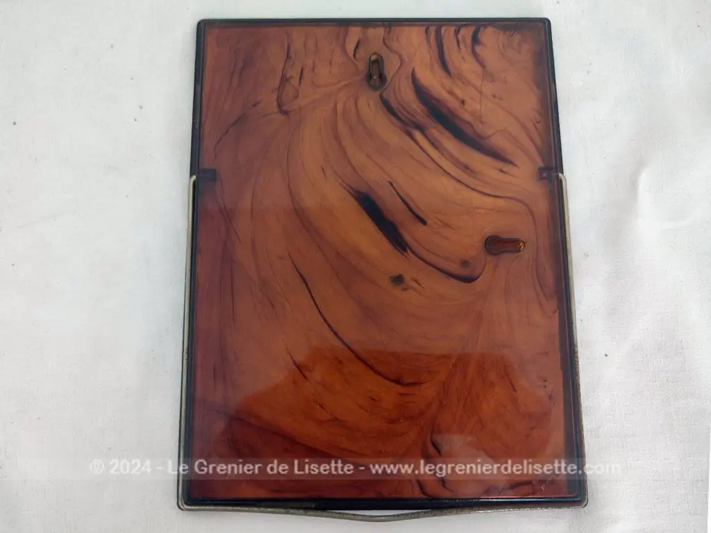 Miroir de barbier plastique vintage années 70 sur pied – Image 7