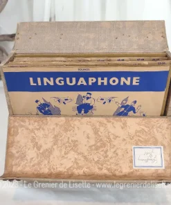 Coffret valisette Linguaphone Institute 16 disques 78T