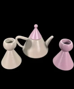 Ensemble théière conique – Violet – Mini modèle