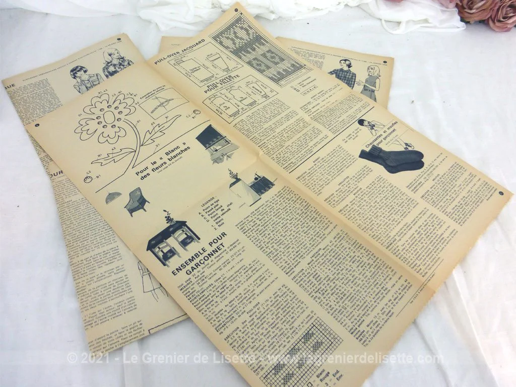 Lot de 5 patrons robes modèles années 60 – Image 3