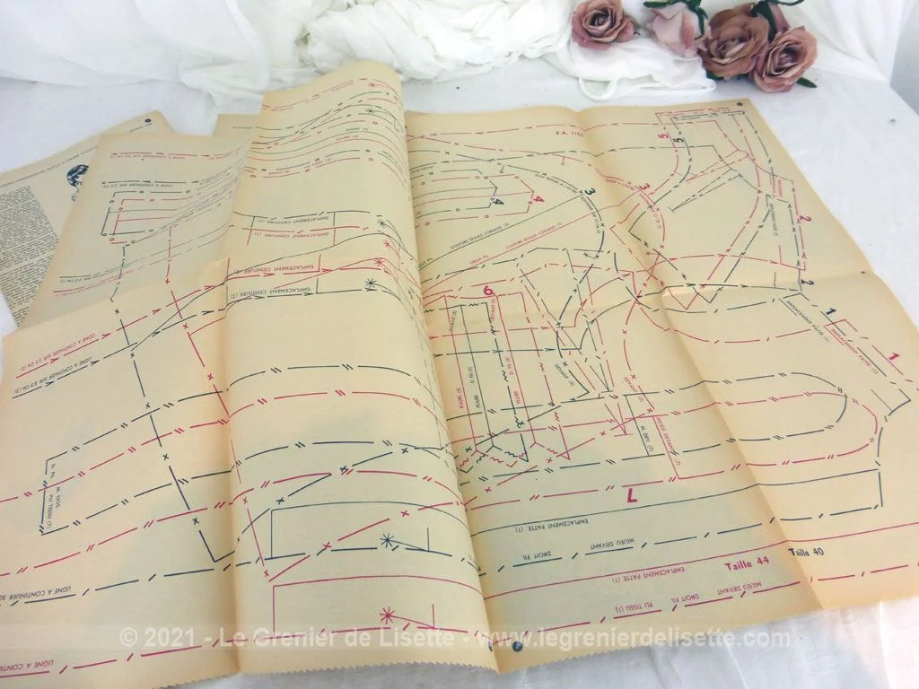 Lot de 5 patrons robes modèles années 60 – Image 4