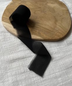 Ruban mousseline noir