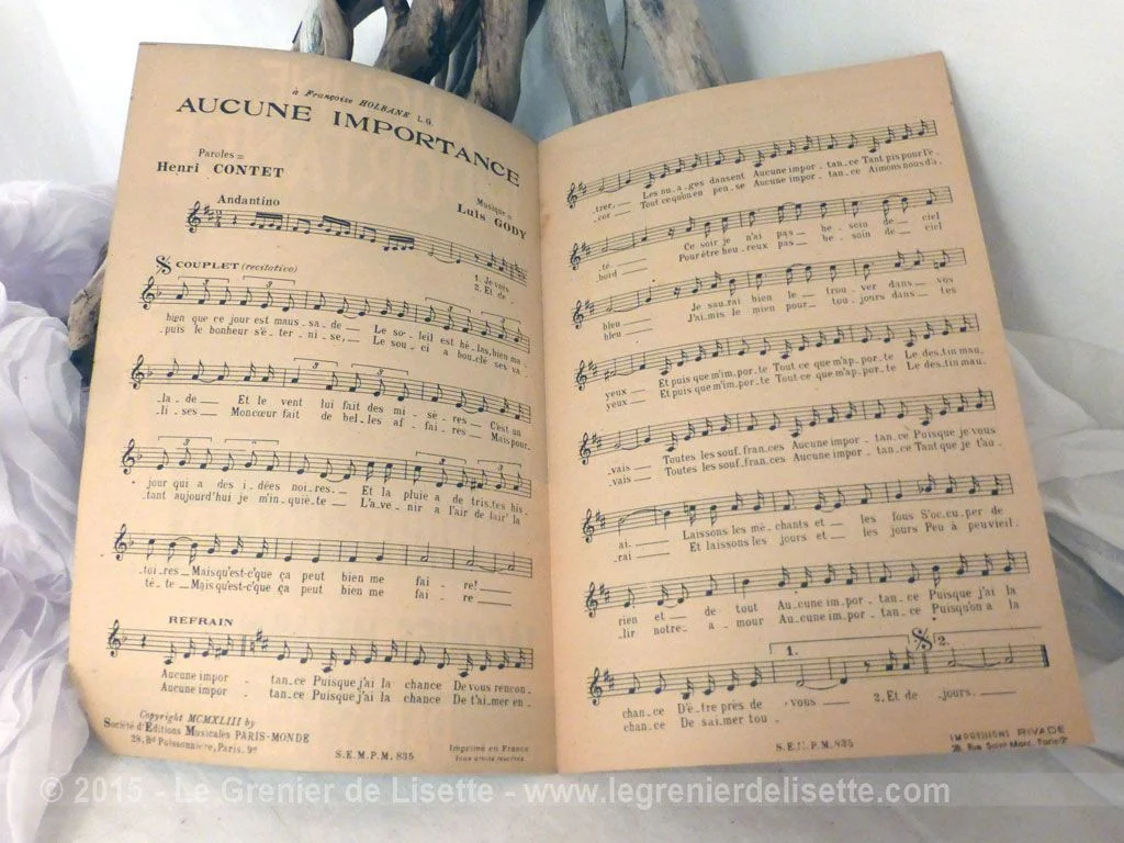 Ancienne partition Aucune Importance – Image 4