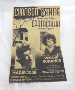 Ancienne partition Chanson Gitane