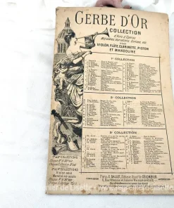 Ancien livret partition Gerbe d’Or Collection Airs Opéras et Mélodies