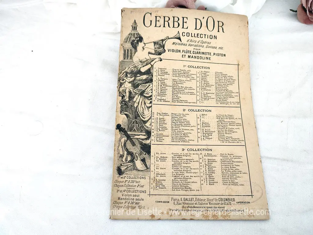 Ancien livret partition Gerbe d’Or Collection Airs Opéras et Mélodies – Image 2