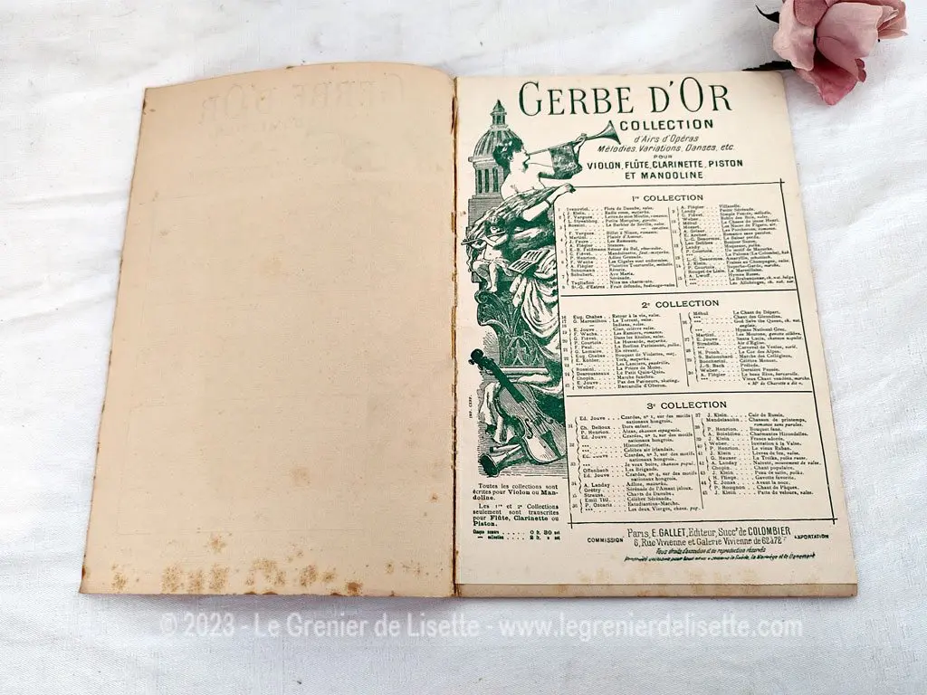 Ancien livret partition Gerbe d’Or Collection Airs Opéras et Mélodies – Image 3
