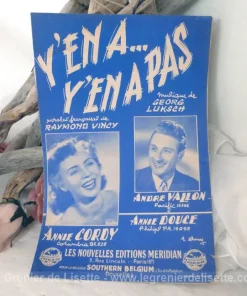 Ancienne partition « Y&rsquo;en a, y&rsquo;en a pas »