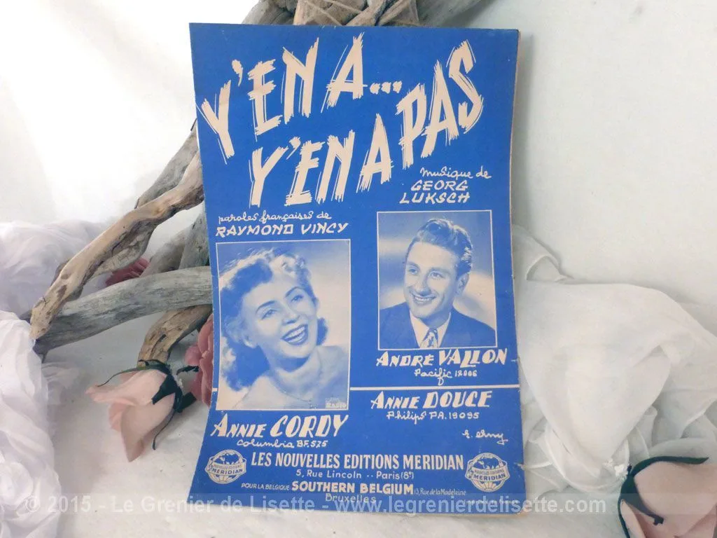 Ancienne partition « Y’en a, y’en a pas »