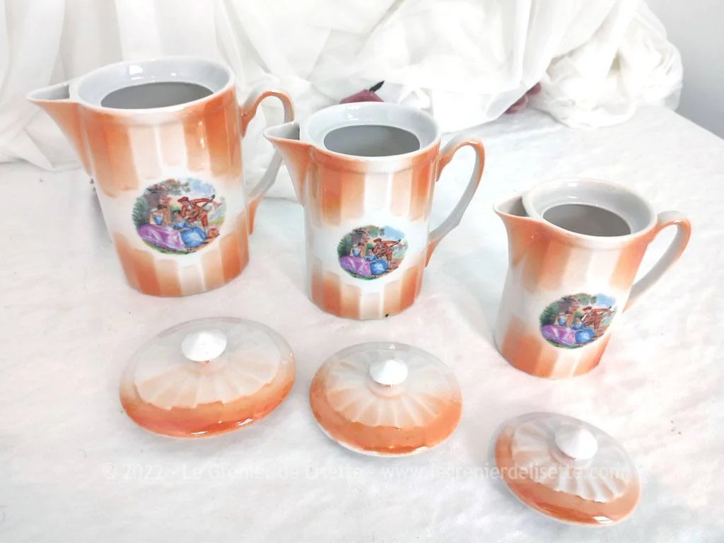 Lot avec couvercle 3 pichets et 2 pots vintages – Image 5