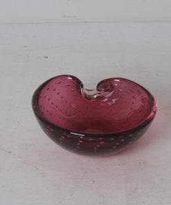 Vide poches vintage en verre bullé