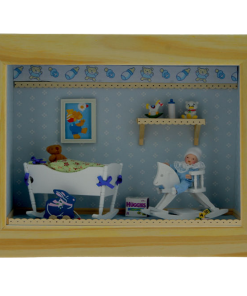 Vitrine en kit – Cadeau de naissance – Garçon