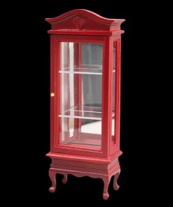 Vitrine une porte  ouvrante – Acajou