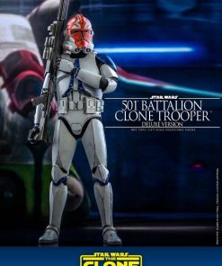 Hot Toys Star Wars The Clone Wars 501st Battalion Clone Trooper Deluxe 1/6 Scale Figure