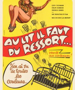 Affiche –  AU LIT IL FAUT DU RESSORT… – 60x80cm