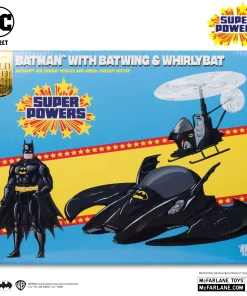 McFarlane Toys DC Super Powers Batwing with Whirlybat and Batman ( Gold Label )