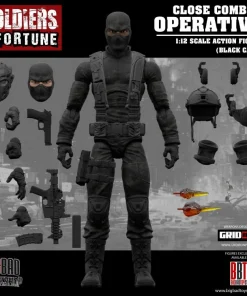 Soldiers of Fortune Close Combat Operative ( Black Camo ) 1/12 Scale Figure
