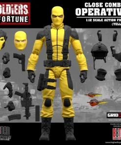 Soldiers of Fortune Close Combat Operative ( Yellow ) 1/12 Scale Figure