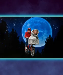 E.T. The Extra-Terrestrial 40th Anniversary Elliott and E.T. on Bicycle 7&Prime; Scale Action Figure